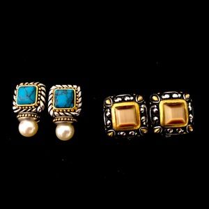Vintage Clip-On Earrings - Fashion Jewelry - 2